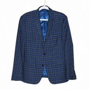 Bar III Slim-Fit Plaid Blazer